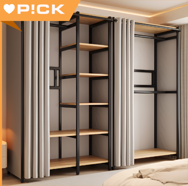 Versian 튼튼한 시스템 행거 옷장 드레스룸 철제 조립식 대용량 선반 수납장