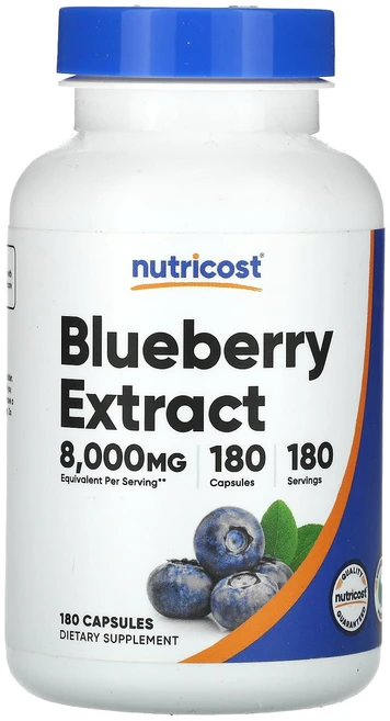 몸관리하세요 겨울입니다 Nutricost 블루베리 추출물 160mg 캡슐 180정 특별관리진행, Nutricost블루베리추출물160mg캡슐180정, 1개 - 쿠팡