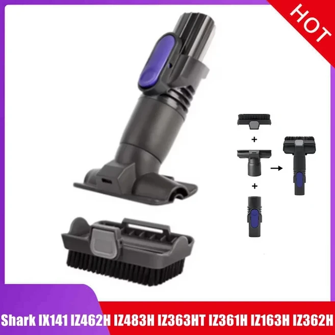 샤크 펫 무선 스틱 IX141 IZ462H IZ363HT 틈새 청소 브러시 어댑터 탈착식 2-in-1 부품, 05 Kit-C