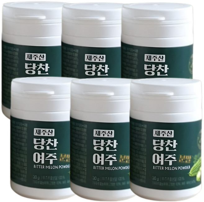 제주산 당찬 여주 추출물 분말 가루 과육 껍질 그대로, 6개, 30g