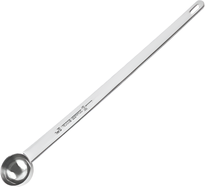 에코룸 스테인리스 롱 계량스푼 긴 계량수저, 1개