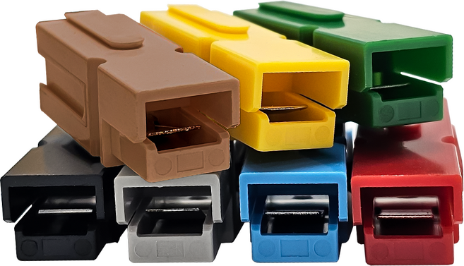 앤더슨 커넥터 세트 1p PP- SP- 30A 45A 75A 120A 180A 350A 단극 플러그 절연캡 다양한색상 암수무관 캠핑카 드론 RC카 파워뱅크, 앤더슨 1p 커넥터 45A(하우징1+단자1), 검정, 1개