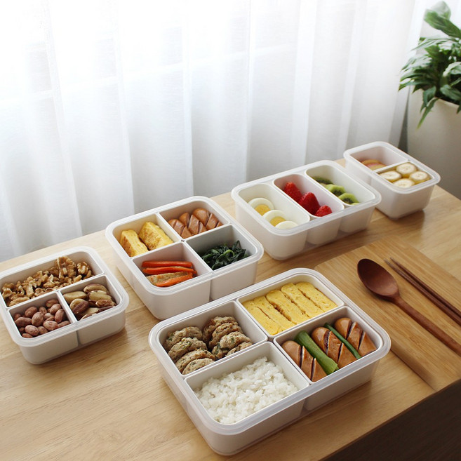 제오닉 나누담 골고루 담을수 있는 직장인 도시락통 (11가지사이즈) 도시락, 11. 항균 나눔찬통 4칸 1500ml, 1개