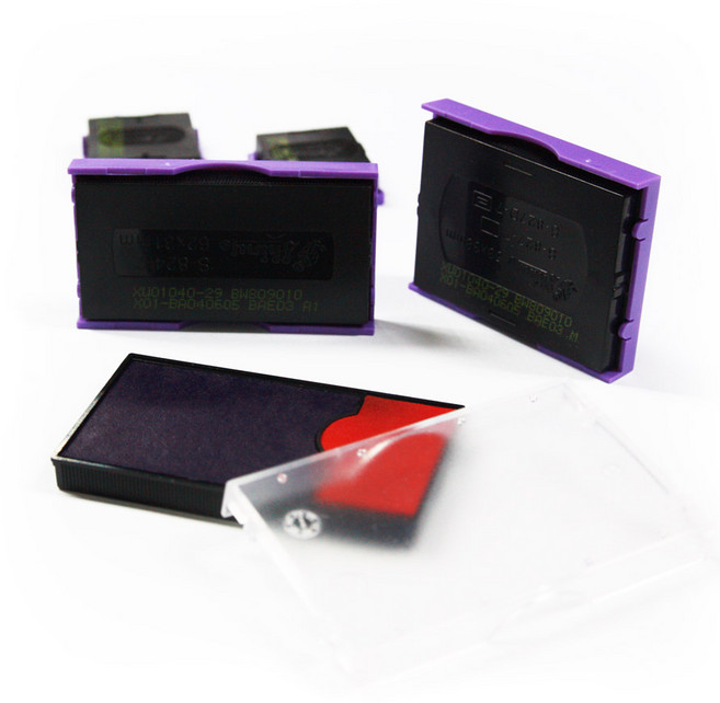 샤이니 자동스탬프 전용 교체용 리필 잉크 패드 S-300번대 S-400번대 S-500번대 청색 적색 먹색 블루 녹색 무지, S-300