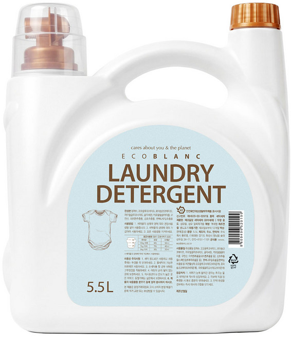 에코블랑 유아세제 5.5L, 1개