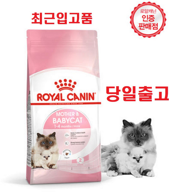 2kg 당일출고(최신입고분) 로얄캐닌 캣 베이비캣 모유수유 새끼고양이 마더앤베이비 증정품)닭가슴살1개, 닭+오리, 1개