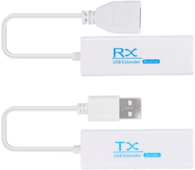 RJ45랜케이블연결 USB리피터 길이연장 키보드 마우스 프린터 웹캠, 1개