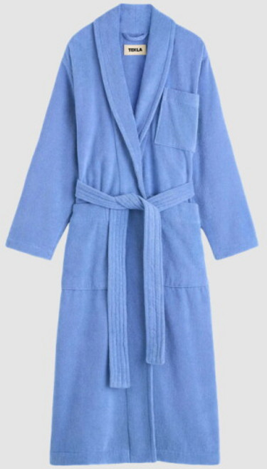 [테클라] CLASSIC HOODED BATHROBE 후드 배스 로브 샤워 가운 클리어블루 clear blue