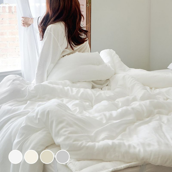 쁘리엘르 구름 렌징 모달 차렵 이불 세트 4colors 182696