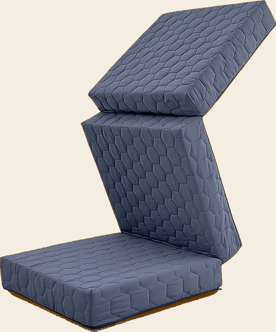 수면공학소 접이식매트리스 허리에좋은 탄탄한 단단한 3단 바닥 토퍼 수면 매트