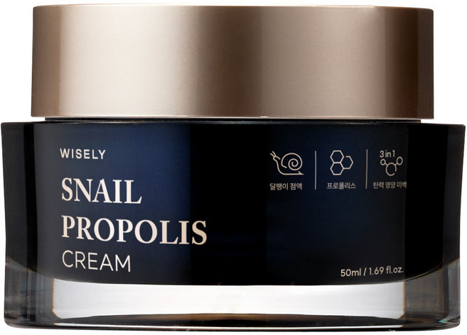 와이즐리 스네일 프로폴리스 탄력 크림, 1개, 50ml