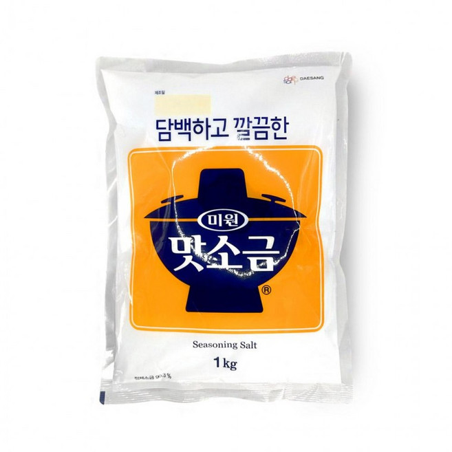 대상 담백하고 깔끔한 미원 맛소금 1kg, 1개, 1g
