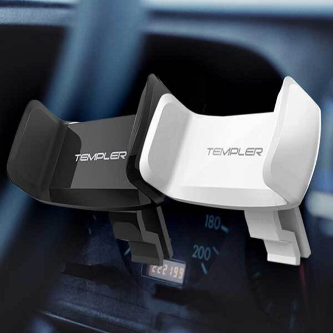 차량용 휴대폰 송풍구 삼각 클립형 거치대 벤츠 K5 쏘렌토 BMW 레이 스파크 GV80, 블루, 1개