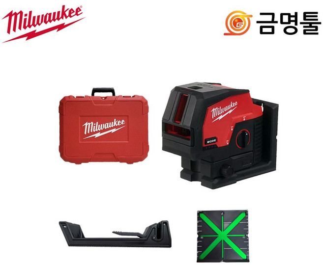 밀워키 레이저레벨기 크로스라인 2포인트 M12CLLP-0C, 본품, 1개