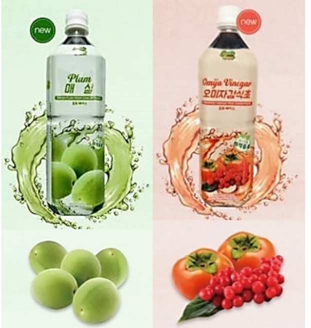 음료베이스 석류 매실 복숭아홍차 원액 국내산 1L 오미자감식초, 3개, 1.02L