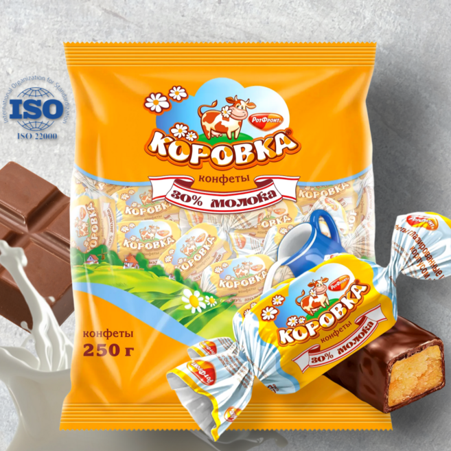 코로브카 밀크 퍼지필링 캔디 초콜릿 유럽 러시아 먹거리, 1개, 250g