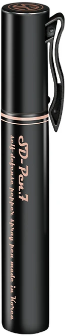 에스디펜스 호신용 스프레이 후추스프레이 병원 편의점 상점 여성 호신용품 SD-PEN 2종, SD-Pen.7 (용량 7ml), 매트 블랙, 1개 - 쿠팡