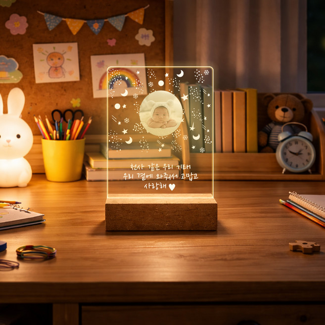 주문제작 UV인쇄 포토 아크릴 무드등 기념일 집들이 개업 입학 졸업 답례품 선물/USB 직사각형 미니/맟춤형, USB 직사각형 미니/맟춤형