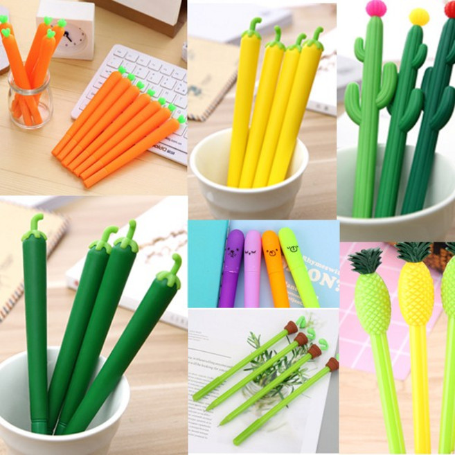 5시 실리콘소재 12종 핵인싸템 잘자란 야채볼펜 예쁜볼펜 채소볼펜 빠른배송, 06 고추