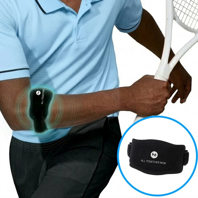 유큐어 팔꿈치보호대 전완근 엘보 압박 아대 배드민턴 배구 테니스 힘줄 엘보우 압박 보호대, 1개 - 쿠팡