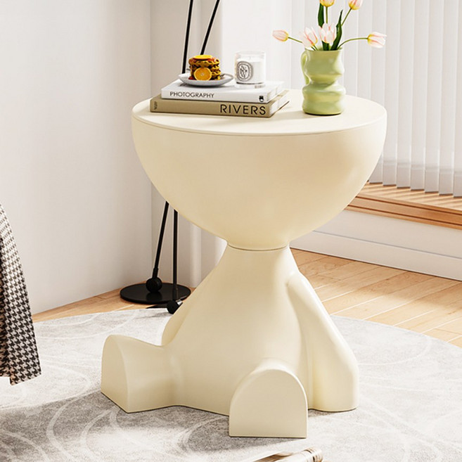 오아루 인테리어 수납함 거실 커피 사이드 테이블, 화이트