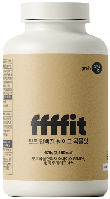 핏트 단백질 쉐이크 대용량 파우더 15회분 (곡물맛), 1개, 675g - 쿠팡