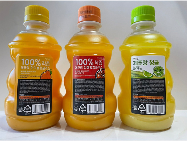 제주랑 한라봉 100%착즙 감귤주스 320ml 20개