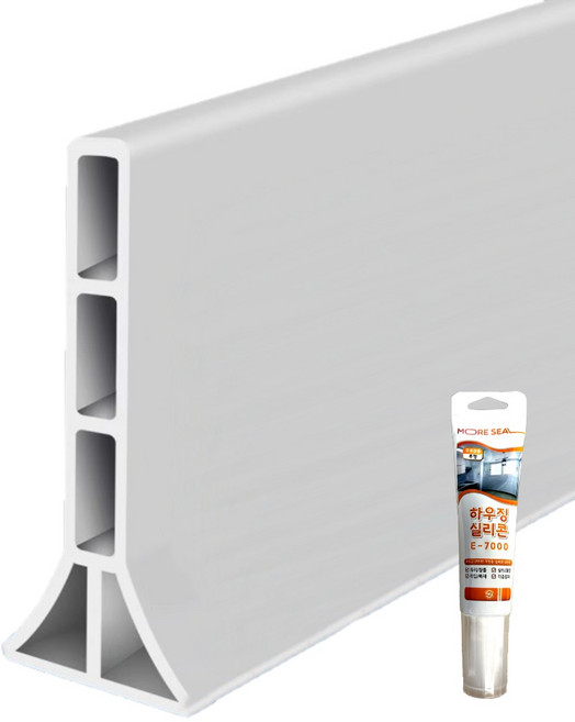 디피하우스 높이 10cm 워터가드 물막이 1M, 화이트, 1개