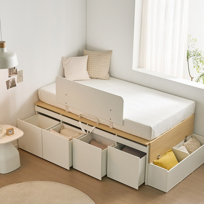 필스 리프트업 수납침대 서랍형 SS 600 E0등급, SS600 무헤드(HSS601WAC)