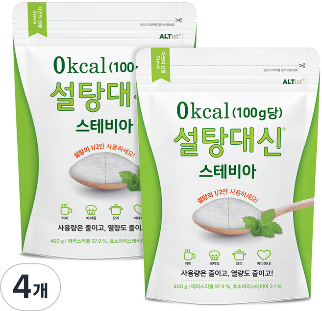 설탕대신 스테비아, 400g, 4개