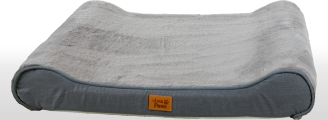 위드포즈 척추 침대 강아지 고양이 슬개골 보호 방석 매트리스, 1개, 그레이