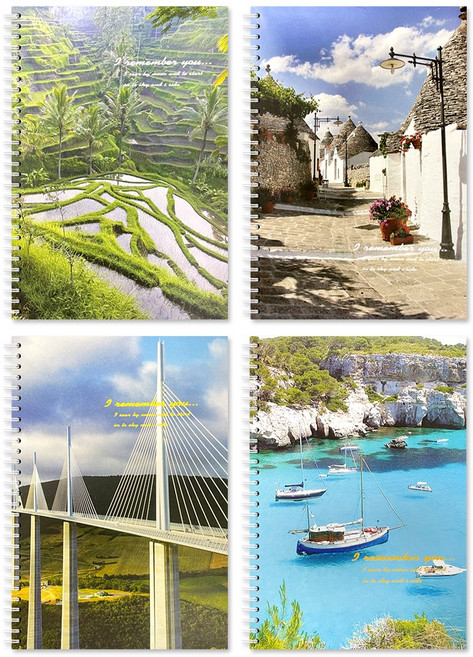 갱지 연습장 색상랜덤 무선 무지 스프링 노트 공책, 1개