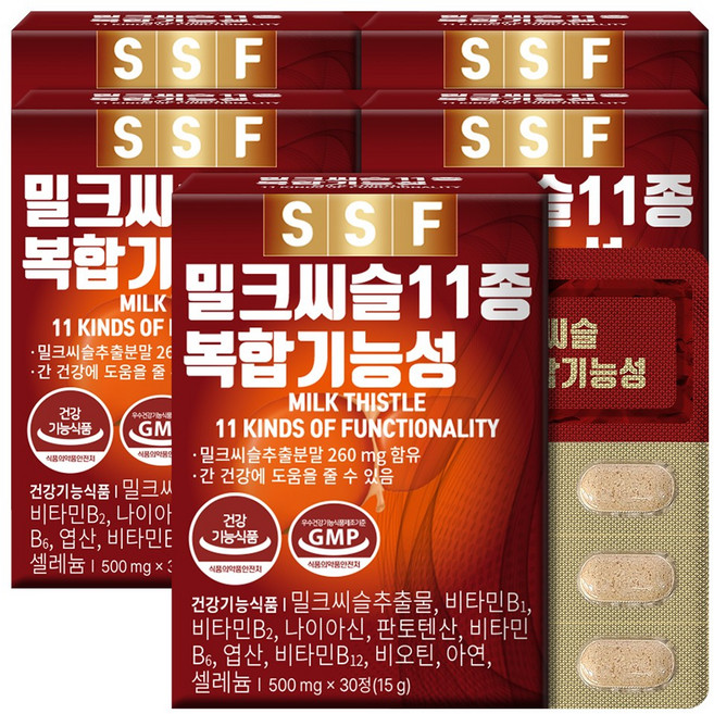 순수식품 밀크씨슬, 30정, 5개