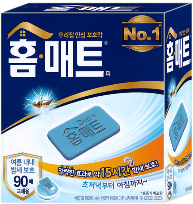 홈매트 홈매트피 교체용 90매, 90g, 1개