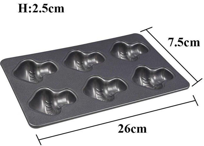 올원픽 티그레틀 도넛 몰드 쿠키 오발 6구 8구, 1개