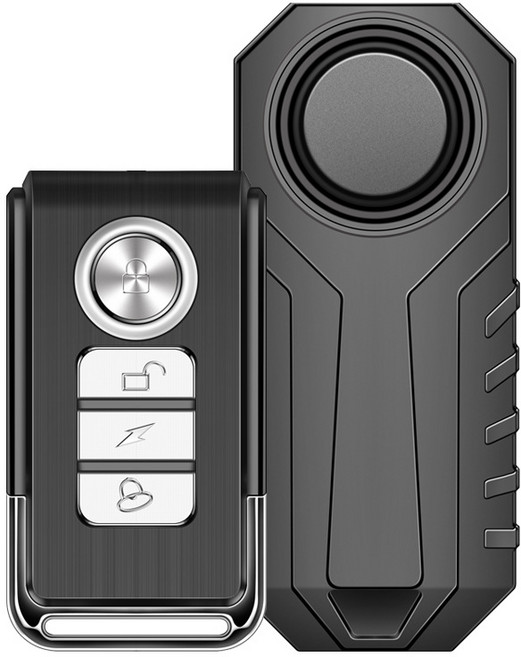 iokora 가정용 자전거 오토바이 무선 도난방지 경보기 리모컨 포함, 기본+리모컨 1개 더, 1개