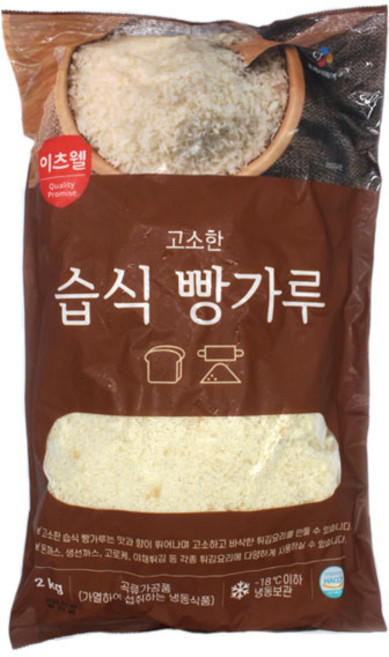 CJ 이츠웰 고소한 습식 빵가루2kg 2개/아이스박스+아이스팩/, 2kg, 1개