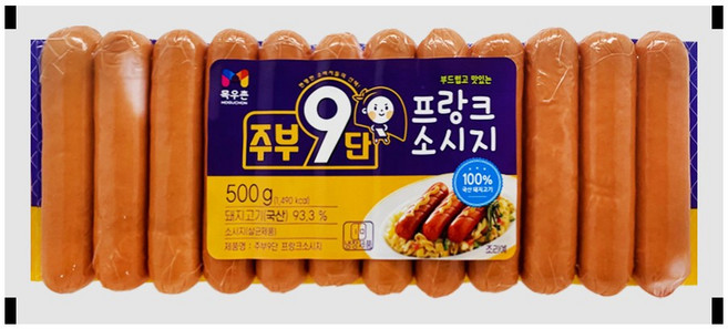 목우촌 주부9단 프랑크 소시지 500g, 1개