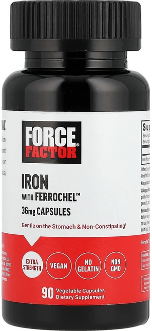 포스 팩터 Force Factor Iron with Ferrochel™ 36 mg 90 Vegetable CAPSules138382원산지:기타, 1 - 쿠팡