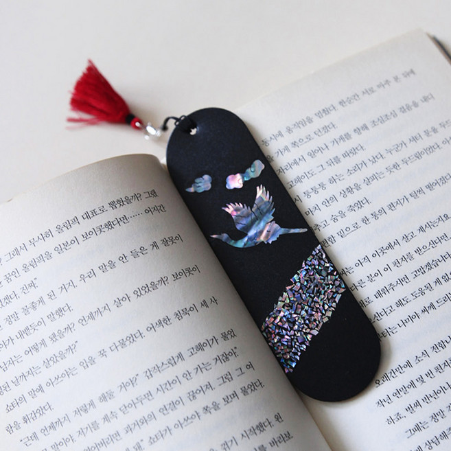 SANS 나전칠기 자개 책갈피 만들기 DIY 공예 키트, 봉황세트