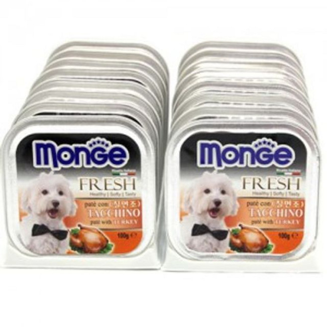 바우 몬지 사각캔 칠면조 100g x 16개