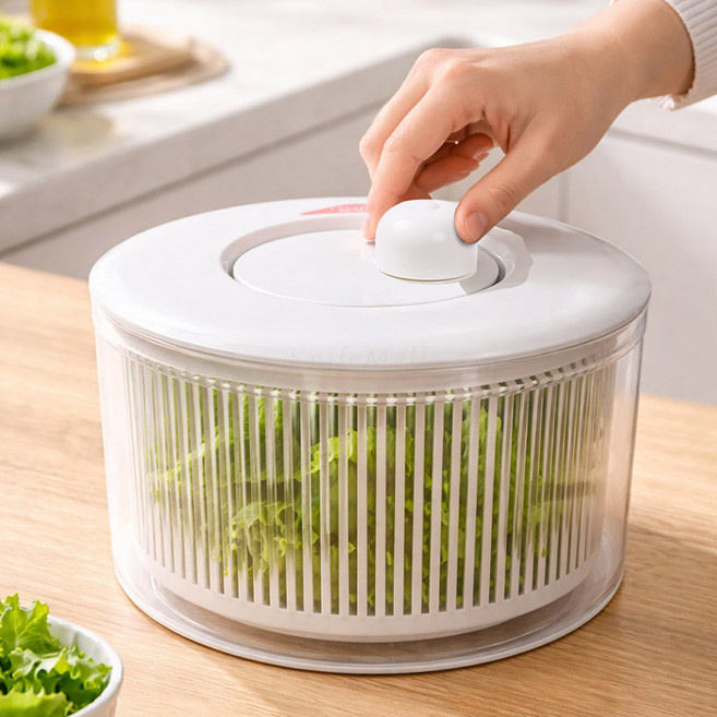 야마켄 야채 스피너 탈수기 샐러드 물기제거 대용량, 중, 단일색상(중), 1개