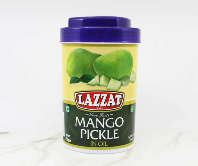 Lazzat Mango Pickle in Oil NO PIT 라자트 망고 피클 (씨 없음 오일 포함), 750g, 1개