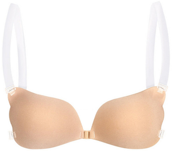 붙이는 실리콘 접착 누드브라 웨딩 오프숄더브라 여름 브래지어