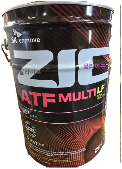 지크 ATF 멀티 LF 20리터 100% 합성자동미션오일, 1개