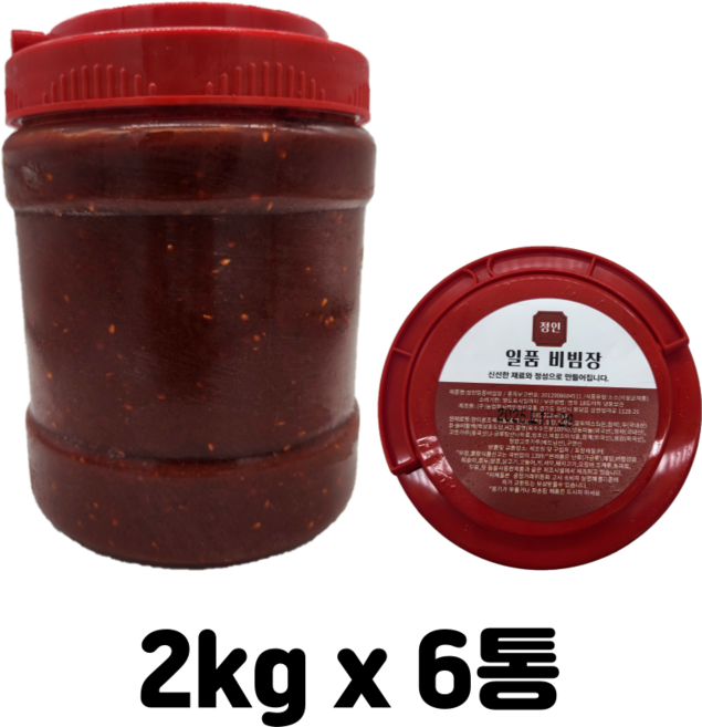 정인 일품 비빔장 2kg, 6개