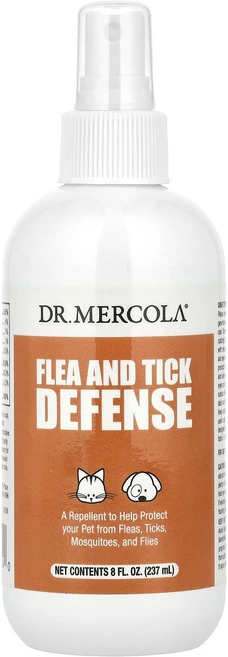 Dr. Mercola 벼룩 및 진드기 예방 개 및 고양이용 8 oz (237 ml), DrMercola벼룩및진드기예방개및고양이용8oz237m, 1개, 237ml - 쿠팡
