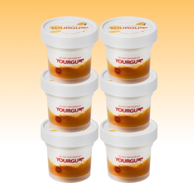 유얼거트 국산 원유 망고 과일맛 그릭요거트 대용량 130g, 6개