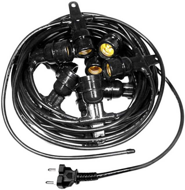 전등선 10m 10분기 10소켓 스트링라이트 오징어등 줄전구 캠핑 파티등 파티라이트 테라스 줄소켓 전구 조명