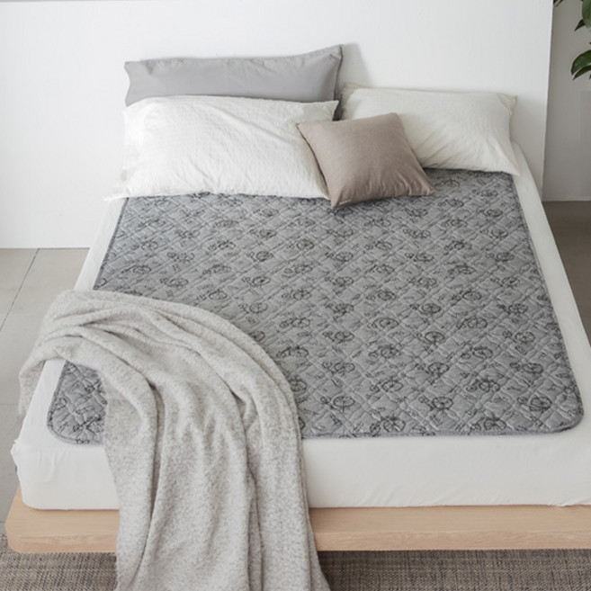 곰표한일 전기매트 더블 전기요 2인용 침대 무자계 매트 빅터 그레이 대형, 상세 설명 참조